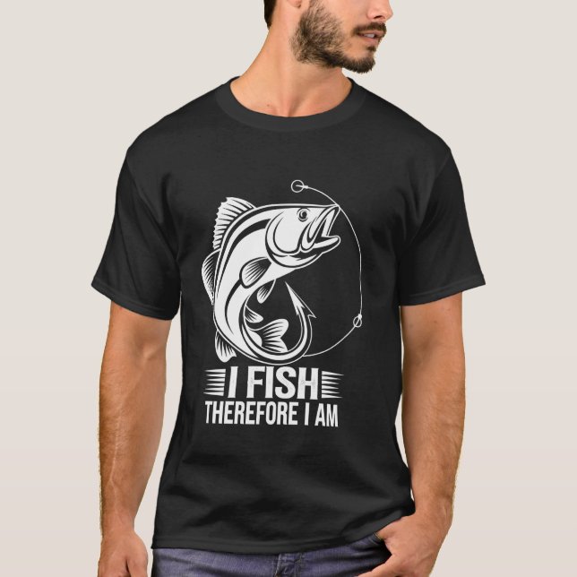 Camiseta Eu Pesco Portanto Eu Sou (Frente)