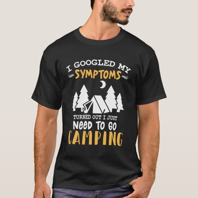 Camiseta Eu Pesquisei Meus Sintomas, Aconteceu Que Eu Só Pr (Frente)