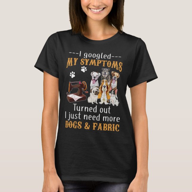 Camiseta Eu Pesquisei Meus Sintomas, Aconteceu Que Eu Só Pr (Frente)