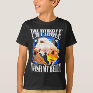 Camiseta Eu Pibble Lavo Meu Frenchie Bulldog De Barriga 