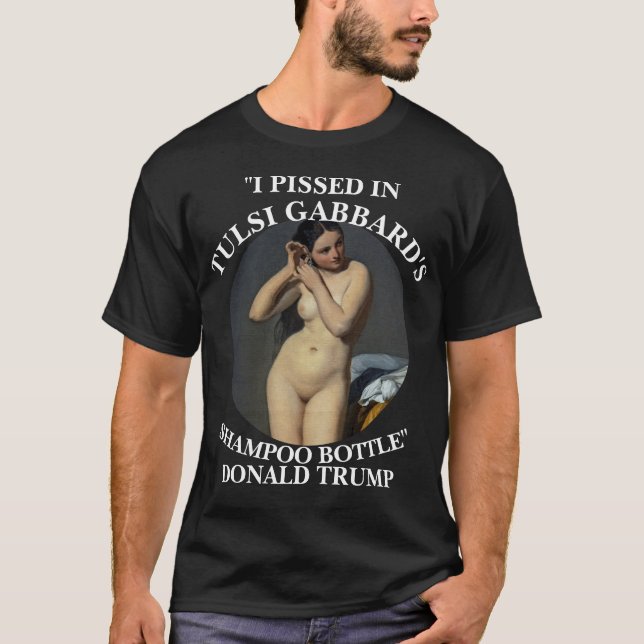 CAMISETA EU PISEI NA ARMADILHA DE TULSI GABBARD (Frente)