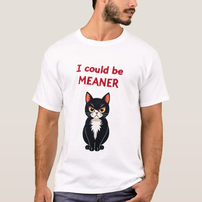 Camiseta Eu poderia ser malvado Cat (Frente)