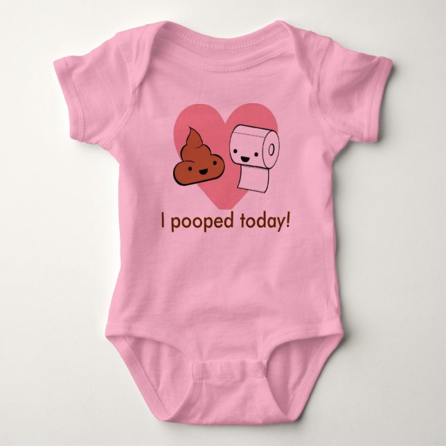 Camiseta eu pooped hoje (Frente)