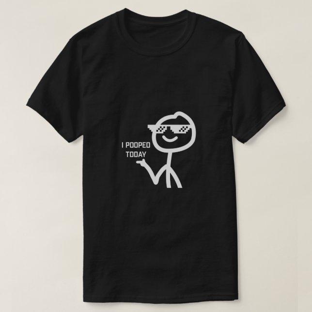 Camiseta Eu Pooptei Hoje (Frente do Design)