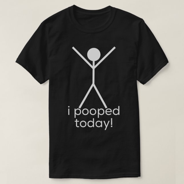 Camiseta Eu Pooptei Hoje (Frente do Design)