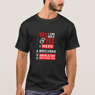 Camiseta Eu Posso Caminhar E Preciso De Uma Consciência Da 
