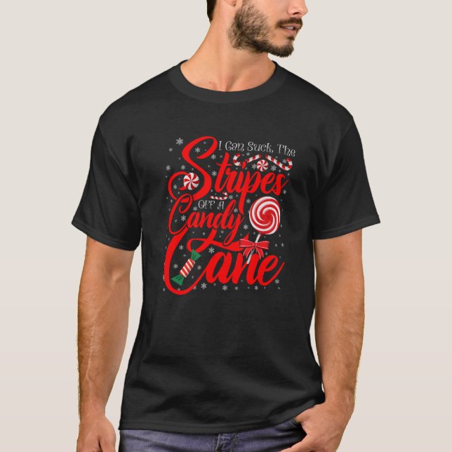 Camiseta Eu Posso Chupar As Tiras De Um Natal De Canela De  (Frente)
