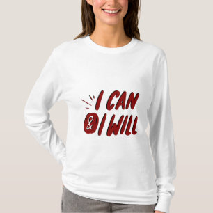 Camiseta eu posso e eu vou motivar design
