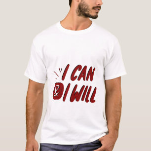 Camiseta eu posso e eu vou motivar design