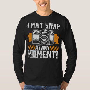 Camiseta Eu Posso Encaixar A Qualquer Momento Uma Câmera Fo