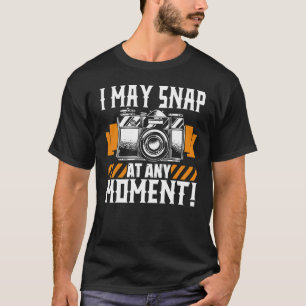 Camiseta Eu Posso Encaixar A Qualquer Momento Uma Câmera Fo