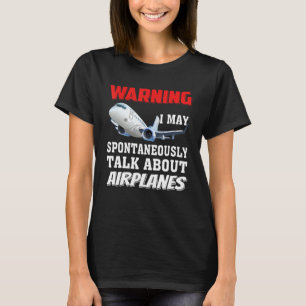 Camiseta Eu Posso Falar Sobre Aviões - Piloto E Avião Engra