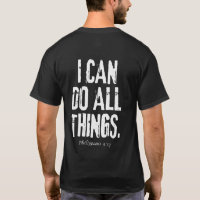 Eu posso fazer todas as coisas.