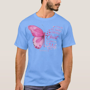 Camiseta Eu Posso Fazer Tudo Através De Breas De Borboleta