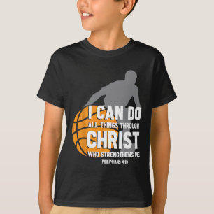 Camiseta Eu Posso Fazer Tudo Através Do Cristo Christian By
