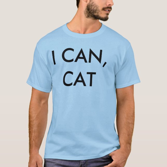 Camiseta eu posso gato que u não persegue o T (Frente)