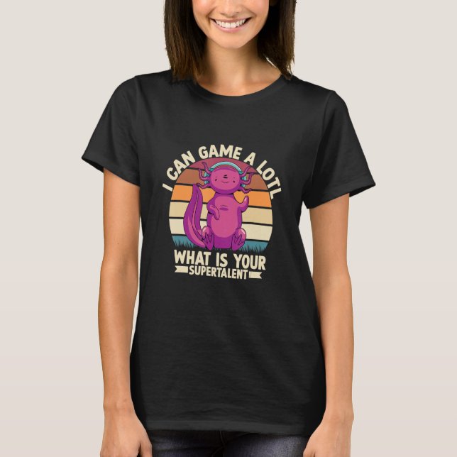Camiseta Eu Posso Jogar Um Jogo De Vídeo Lotl (Frente)