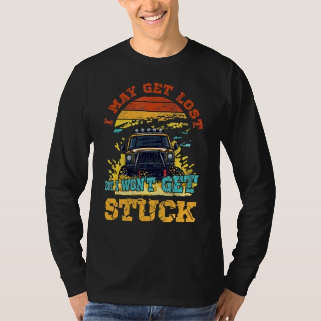 Camiseta Eu posso me perder, mas não vou ficar preso com o  (Frente)