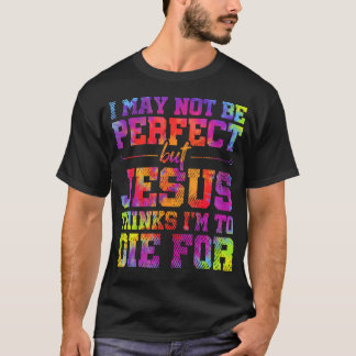 Camiseta Eu Posso Não Ser Perfeito, Mas Jesus Cristão Cita