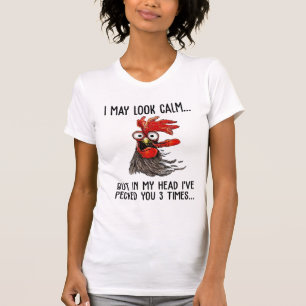 Camiseta Eu posso parecer calmo mas minha cabeça eu te pic