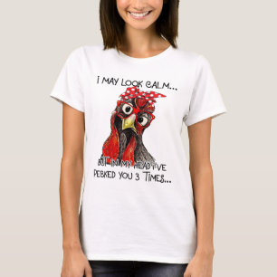 Camiseta Eu posso parecer calmo, mas na minha cabeça eu biq