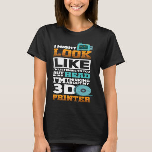 Camiseta Eu posso parecer que estou ouvindo você de forma e