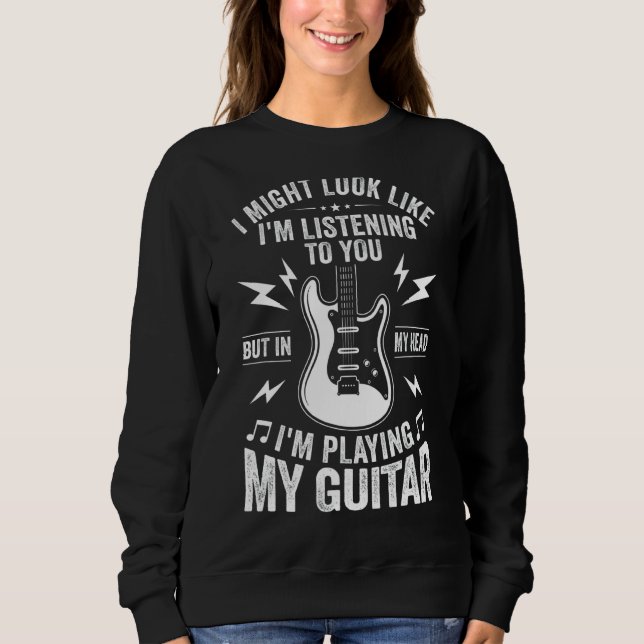 Camiseta Eu posso parecer que estou ouvindo você tocar viol (Frente)