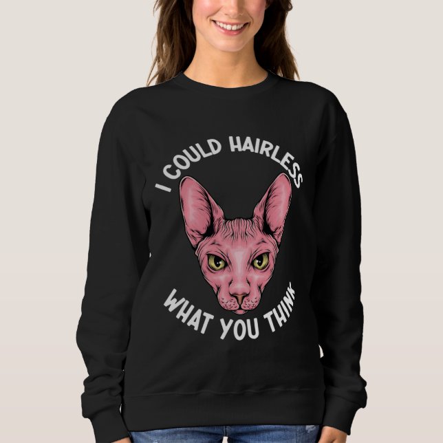 Camiseta Eu Posso Ser Careca O Que Você Pensa Mãe Sphynx Ga (Frente)