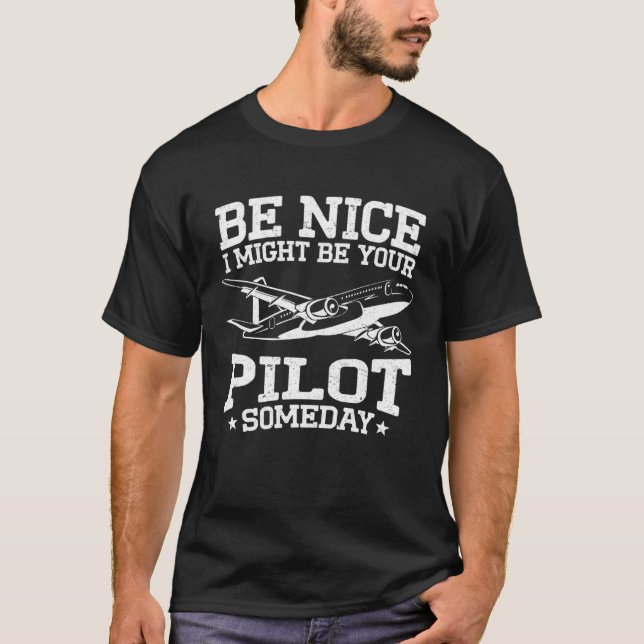 Camiseta Eu Posso Ser O Piloto De Avião Piloto P (Frente)