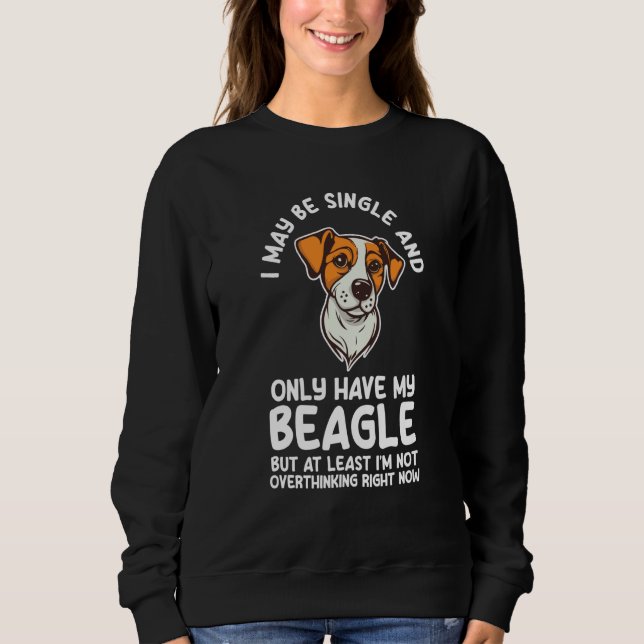 Camiseta Eu posso ser solteiro e ter apenas meus beagles be (Frente)