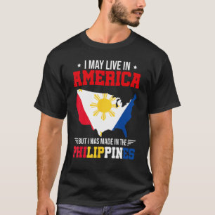 Camiseta Eu Posso Viver Na América Mas Fui Feito No Philip