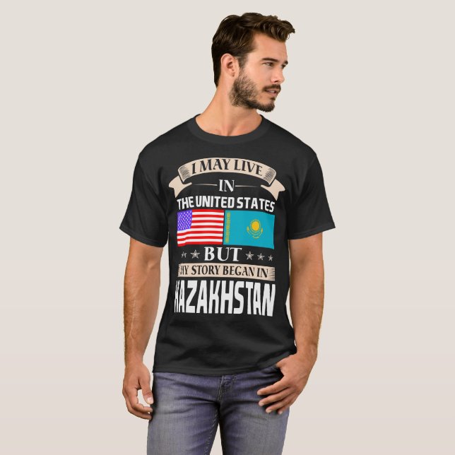 Camiseta Eu posso viver na história dos EUA comecei em (Frente Completa)
