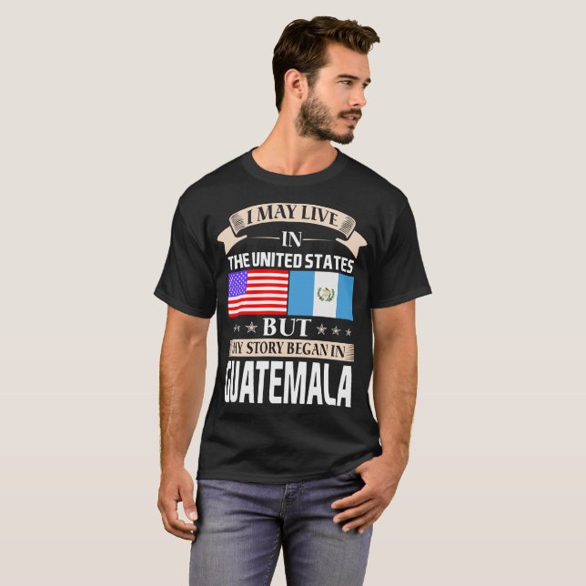 Camiseta Eu posso viver na história dos EUA comecei em (Frente Completa)