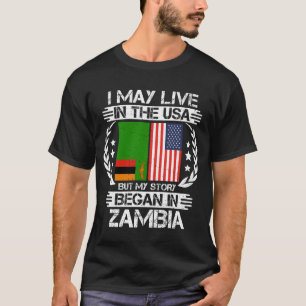 Camiseta Eu Posso Viver Nos Estados Unidos Mas Minha Histór