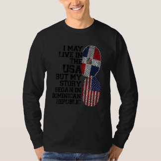 Camiseta Eu posso viver nos EUA, mas a história na Repúblic