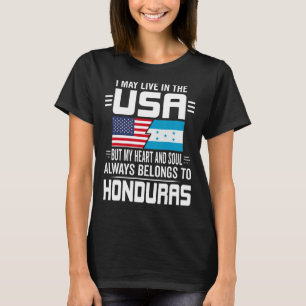 Camiseta Eu Posso Viver Nos EUA Mas Meu Coração Sempre Pert