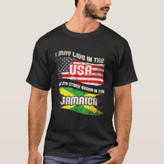 Camiseta Eu Posso Viver Nos EUA Mas Minha História Começou 