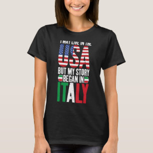 Camiseta Eu Posso Viver Nos Eua Mas Minha História Começou