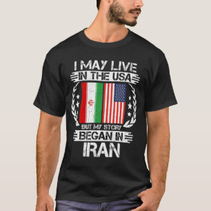 Camiseta Eu Posso Viver Nos EUA Mas Minha História Começou 