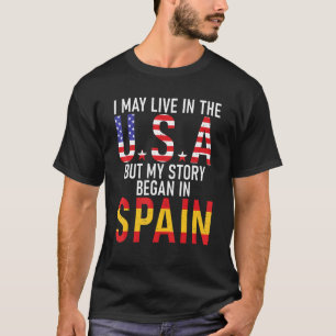 Camiseta Eu Posso Viver Nos Eua Mas Minha História Começou
