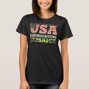 Camiseta Eu Posso Viver Nos Eua Mas Minha História Começou