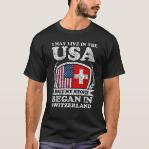 Camiseta Eu Posso Viver Nos EUA Mas Minha História Começou