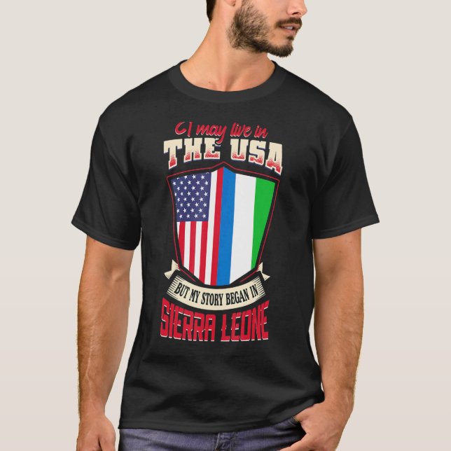 Camiseta Eu Posso Viver Nos Eua Mas Minha História Começou  (Frente)