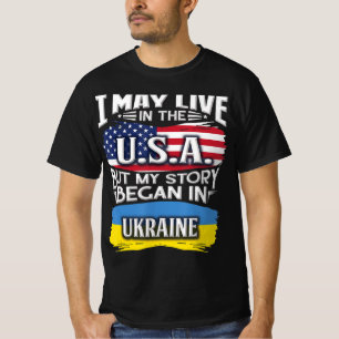 Camiseta Eu Posso Viver Nos EUA Mas Minha História Começou