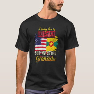 Camiseta Eu Posso Viver Nos Eua Mas Minha História Começou