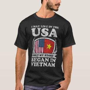 Camiseta Eu Posso Viver Nos EUA Mas Minha História Começou
