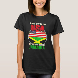 Camiseta Eu Posso Viver Nos EUA Mas Minha História Começou 