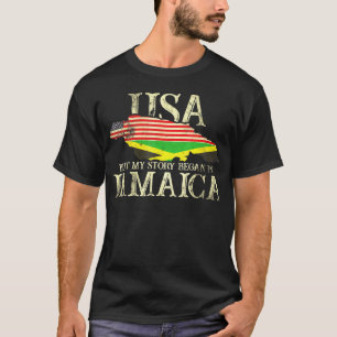 Camiseta Eu Posso Viver Nos Eua Mas Minha História Começou