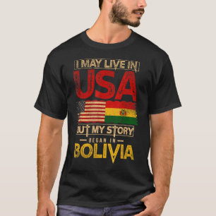 Camiseta Eu Posso Viver Nos Eua Mas Minha História Começou 
