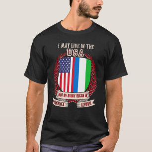 Camiseta Eu Posso Viver Nos Eua Mas Minha História Começou